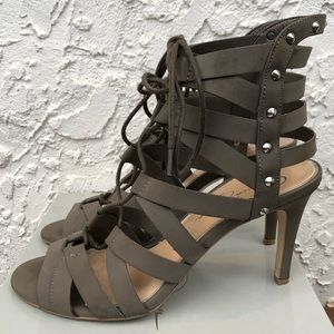 Jessica Simpson “Larsenn” Gladiator Heel Sandal 9